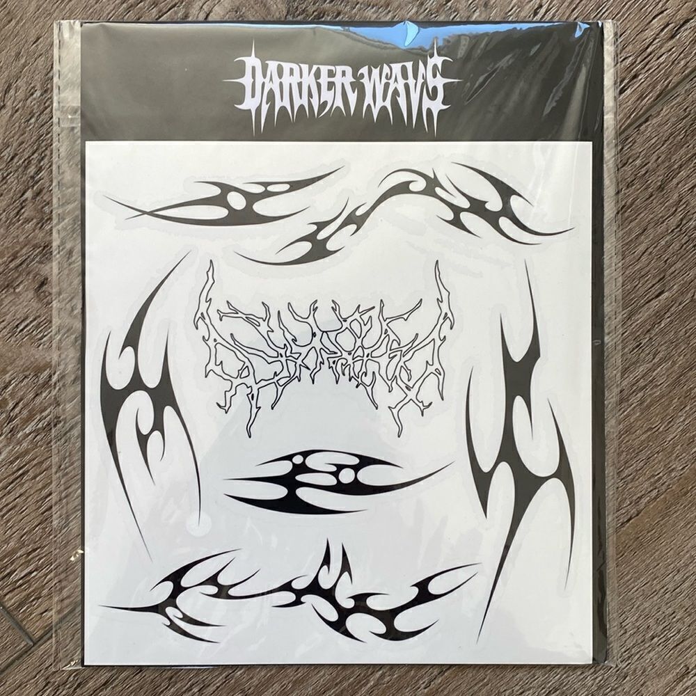 Dolls Kill Darker Wavs Obsession Box Exclusive Temporary Tribal Pattern Tattoos